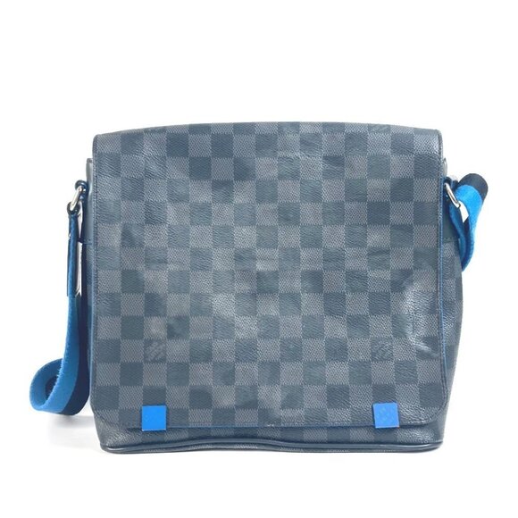 LOUIS VUITTON N42420 Damier Graphite District PM Messenger Shoulder Bag - Picture 1 of 12